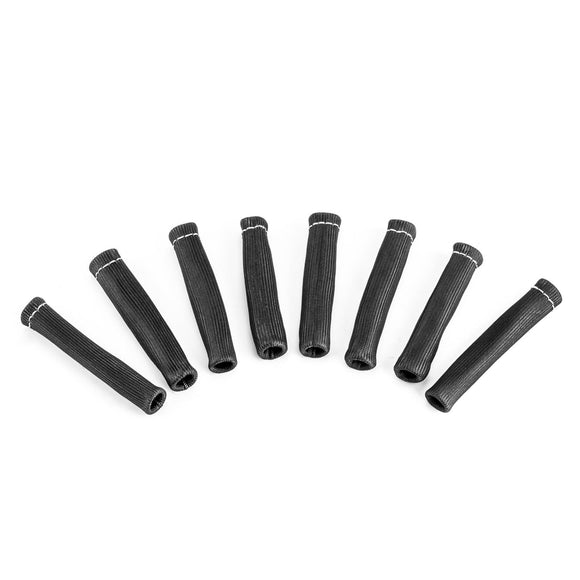 8Pcs Universal 2500 Degree Spark Plug Wire Boots Protector Sleeve Heat Shield Cover - WeiSen - 70820001