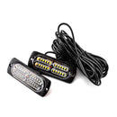 8PCS Universal Surface Mount Dual Row 24LEDs Amber White Emergency Hazard Warning Strobe Lights Kit - WeiSen - 70207002