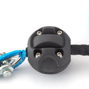 ATV UTV 1/4" x 50' 7700LBs Synthetic Winch Cable Rope Clevis Slip Hook Cable Stopper - WeiSen - 80310009+80310023+80310013