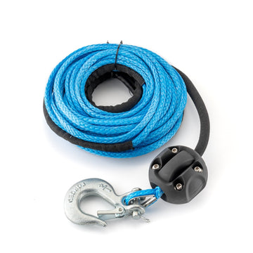 ATV UTV 3/16" x 50' 7000LBs Synthetic Winch Line Cable Rope Clevis Slip Hook Cable Stopper - WeiSen - 80310008+80310023+80310013