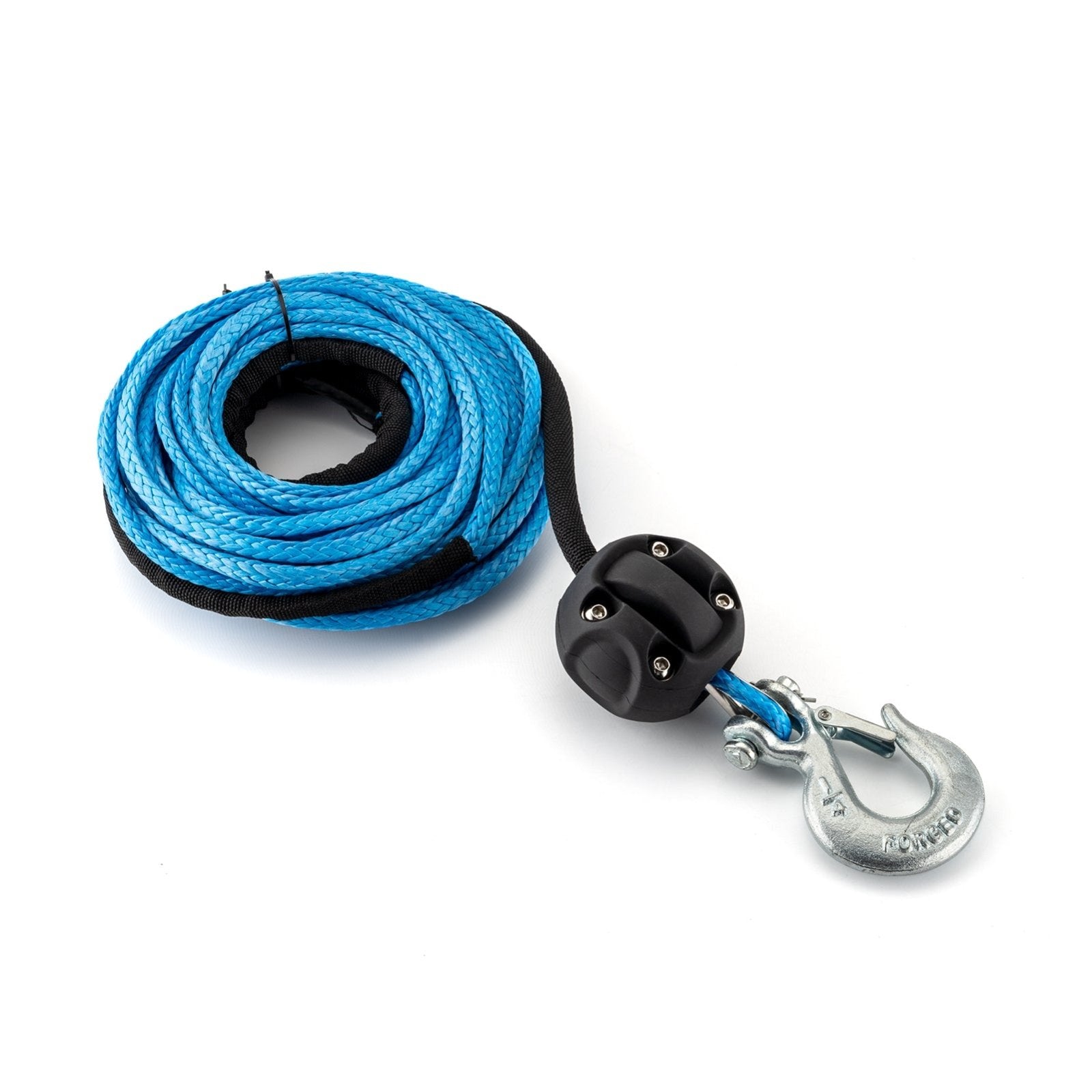 ATV UTV 3/16" x 50' 7000LBs Synthetic Winch Line Cable Rope Clevis Slip Hook Cable Stopper - Weisen