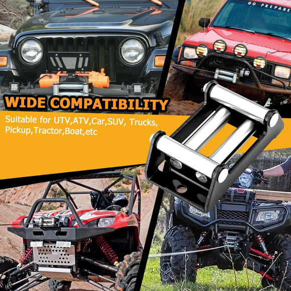 ATV UTV 4 - Way 4 - 1/4" Winch Roller Fairlead Cable Guide for 3000 - 4000 LBS - WeiSen - 80310005