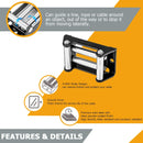 ATV UTV 4 - Way 4 - 1/4" Winch Roller Fairlead Cable Guide for 3000 - 4000 LBS - WeiSen - 80310005