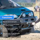 ATV UTV Universal Winch Stopper & 1/4" Winch Rope Tow Hook - WeiSen - 80310012+80310013