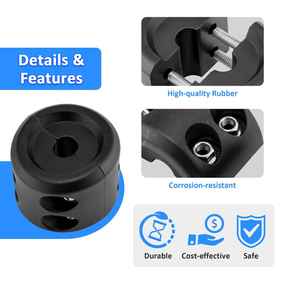 ATV UTV Universal Winch Stopper & 1/4" Winch Rope Tow Hook - WeiSen - 80310012+80310013
