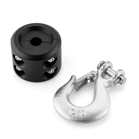 ATV UTV Universal Winch Stopper & 1/4" Winch Rope Tow Hook - WeiSen - 80310012+80310013