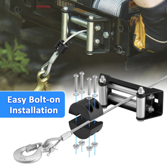 ATV UTV Universal Winch Stopper & 1/4" Winch Rope Tow Hook - WeiSen - 80310012+80310013
