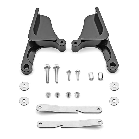 Black / Red Aluminum Door Handle Latches for 2017 - 2024 Can - Am Maverick X3 W/ Doors - WeiSen - 80307002