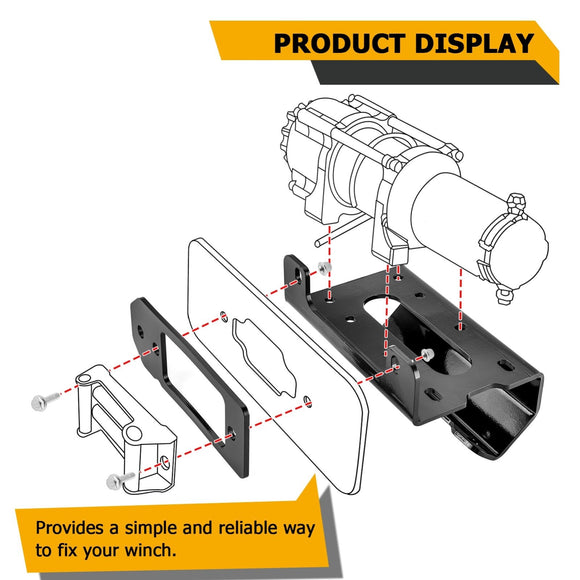 Can Am Defender HD5/HD7/HD8/HD9/HD10/MAX UTV Winch Mounting Bracket - WeiSen - 80106019
