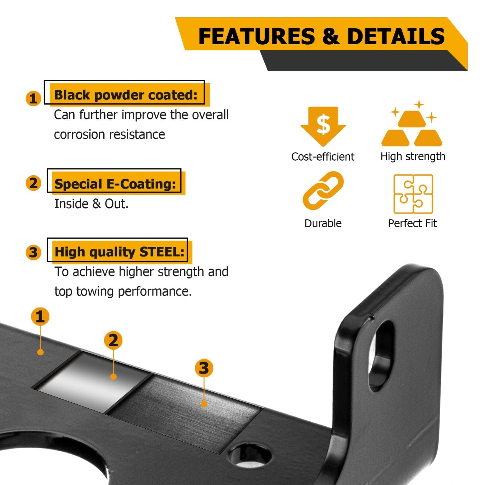 Can Am Defender HD5/HD7/HD8/HD9/HD10/MAX UTV Winch Mounting Bracket - Weisen