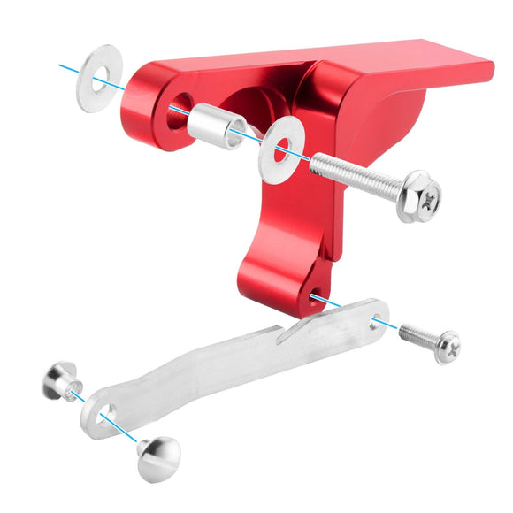 Black / Red Aluminum Door Handle Latches for 2017 - 2024 Can - Am Maverick X3 W/ Doors - WeiSen - 80307001