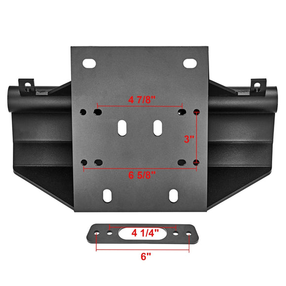 2017 - 2024 Can - Am Maverick X3/X3 Max Front Bumper Winch Heavy Mount Plate Kit - WeiSen - 80106006