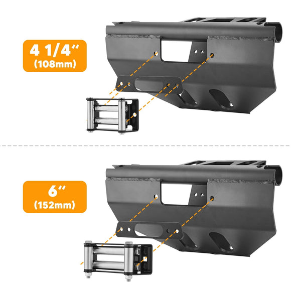 2017 - 2024 Can - Am Maverick X3/X3 Max Front Bumper Winch Heavy Mount Plate Kit - WeiSen - 80106006