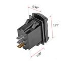 Car Motorcycle ATV UTV RV Vehicles Marine Boat LED Digital Dual Voltmeter Voltage Rocker Switch - WeiSen - 70220004