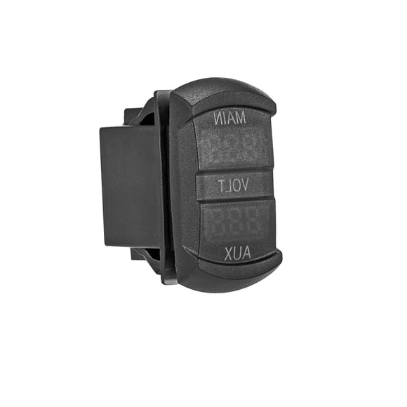 Car Motorcycle ATV UTV RV Vehicles Marine Boat LED Digital Dual Voltmeter Voltage Rocker Switch - WeiSen - 70220004