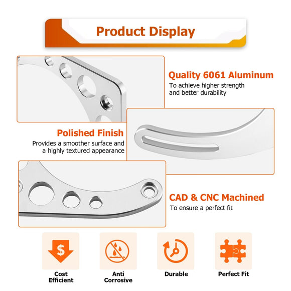 Chevy Big Block 396 427 454 EWP LWP Alternator Bracket 6061 Billet Aluminum - WeiSen - 70520007