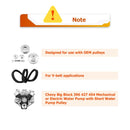 Chevy Big Block 396 427 454 EWP SWP Aluminum Alternator Bracket Kit - WeiSen - 70520006