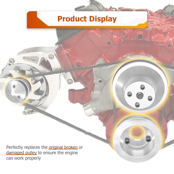 Chevy Big Block 396 427 454 Long Water Pump+Crankshaft+Alternator Pulley Kit - WeiSen - 70505014
