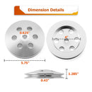 Chevy Big Block /Small Block Saginaw 1 Groove Keyway Power Steering Pump Pully - WeiSen - 70505016