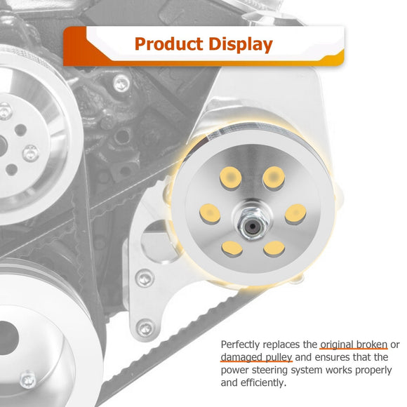 Chevy Big/Small Block Power Steering Pump Pully Saginaw 1 Groove Keyway - WeiSen - 70505015