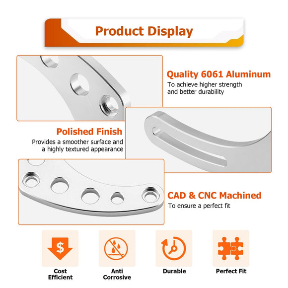 Chevy Small Block 283 302 305 327 350 400 V - Belt Alternator Bracket EWP SBC LWP - WeiSen - 70520008