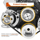 Chevy Small Block Engines 283 302 305 327 350 400 Long Water Pump V - Belt Pulley Kit - WeiSen - 70505008