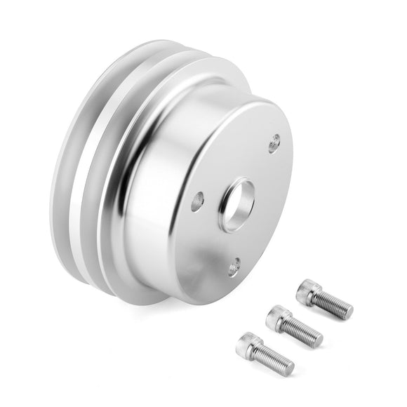 Crankshaft Pulley w/ 2 Groove Fit Chevy Small Block Engines 283 302 305 327 350 400 Long Water Pump - WeiSen - 70505007