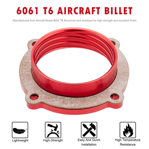 Dodge Durango/Charger/Challenger/Ram 1500 3.6L V6 Gas Aluminum Throttle Body Spacer Kit - WeiSen - 70520005