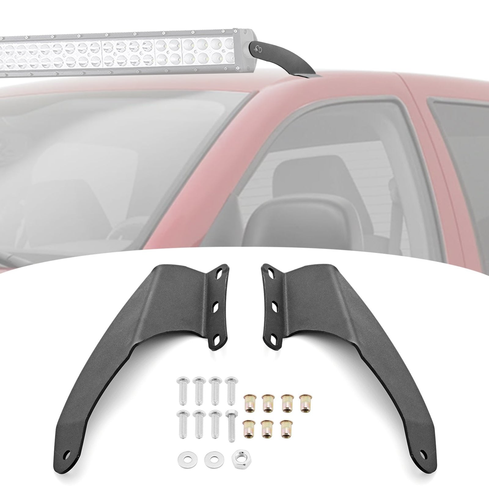 Dodge Ram 1500 2500 3500 Upper Roof 52" LED Curved Light Bar Mount Bracket - WeiSen - ZT056