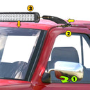 1994 - 2001 Dodge Ram 1500 2500 Upper Roof 52" 300W Curved LED Light Bar Kit - WeiSen - ZT072 - L13 - W1 - A