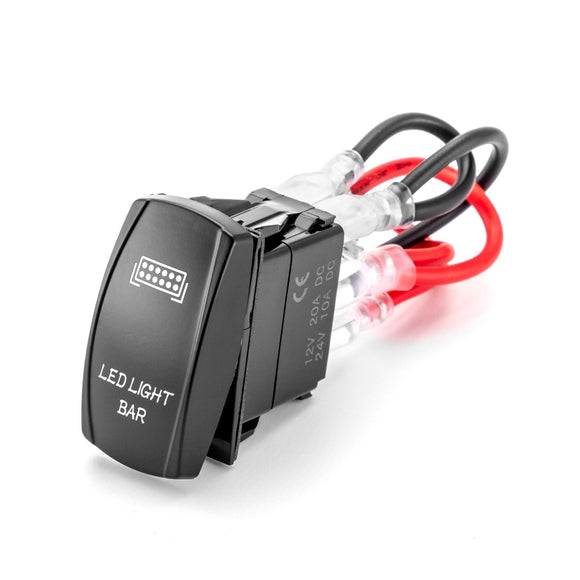 Ford Jeep Dodge Ram UTV OFF ROAD Boat Universal LED Light Control Rocker Switch Button - Weisen - WI102