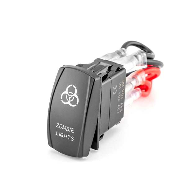 Ford Jeep Dodge Ram UTV OFF ROAD Boat Universal LED Light Control Rocker Switch Button - Weisen - WI106