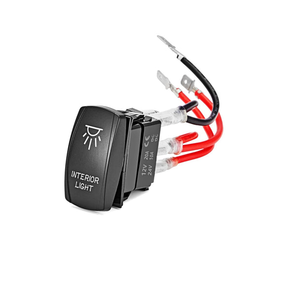 Ford Jeep Dodge Ram UTV OFF ROAD Boat Universal LED Light Control Rocker Switch Button - Weisen - WI109