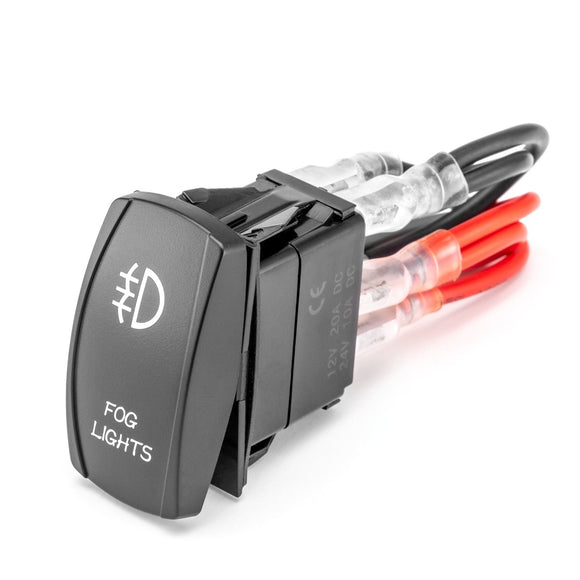 Ford Jeep Dodge Ram UTV OFF ROAD Boat Universal LED Light Control Rocker Switch Button - Weisen - WI114