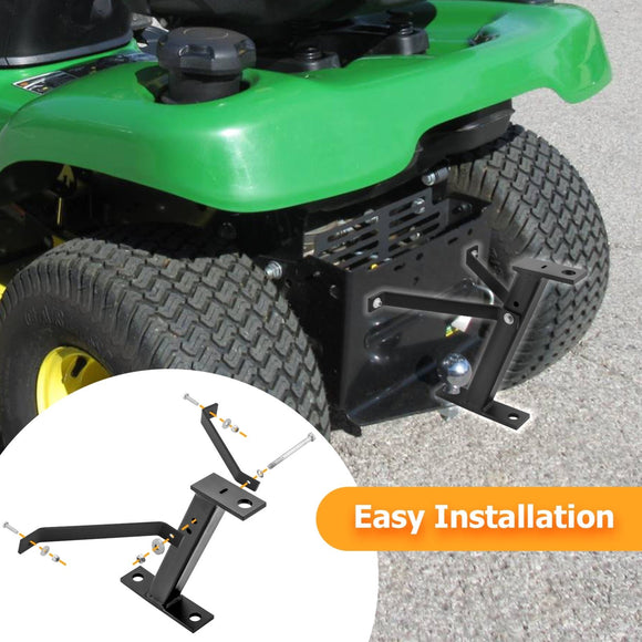 Heavy - Duty Steel Lawnmower Towing Hitch for John Deere/Cub Cadet/Craftsman Riding Mowers - WeiSen - 60401003