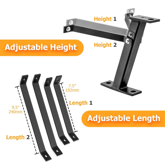 Heavy - Duty Steel Lawnmower Towing Hitch for John Deere/Cub Cadet/Craftsman Riding Mowers - WeiSen - 60401003