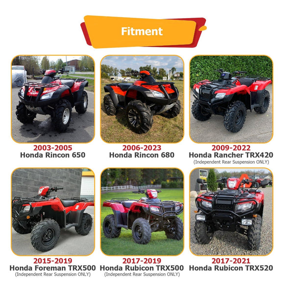 Honda Rincon 650 680 Rancher TRX420 Foreman Rubicon TRX500 Rear Receiver Hitch - WeiSen - 80107015