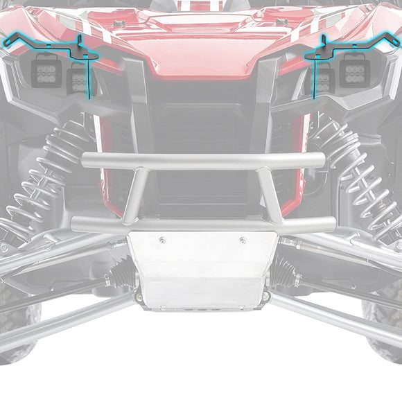 2019 - 2024 Honda Talon 1000X 1000R Bumper 3" LED Headlight Oversion Bezel Bracket Mount - WeiSen - 80103008