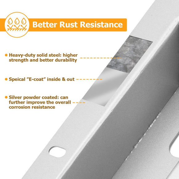 Honda TRX400EX TRX400X ATV Heavy Duty Chrome Swing Arm Skid Plate - WeiSen - 80308005