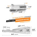 Honda TRX400X/TRX400EX Full Chassis Glide & Swing Arm Skid Plate Gaurd Combo - WeiSen - 80308003