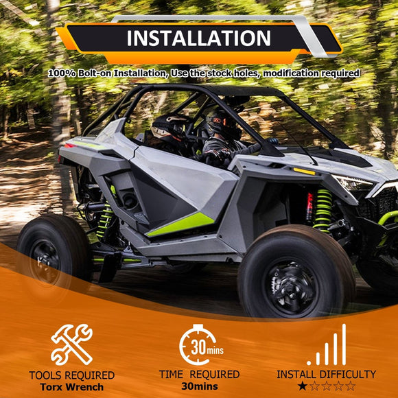 Injection Molded Lower Half Door for 2020+ Polairs RZR PRO XP TUBOR R PRO R 2 Seats Replacement Part Number: 2883765 - WeiSen - 80307010