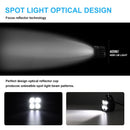 Jeep Cherokee XJ & Comanche MJ A - Pillar Hood Hinge LED Work Light Pod Mounts Kit - WeiSen - 70104032+70201006+WI001