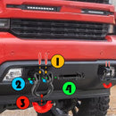 Jeep Truck Dodge Ram Off Road Universal Heavy Duty 3/4" Shackles D Ring Isolators Washer Kit - WeiSen - 70304013