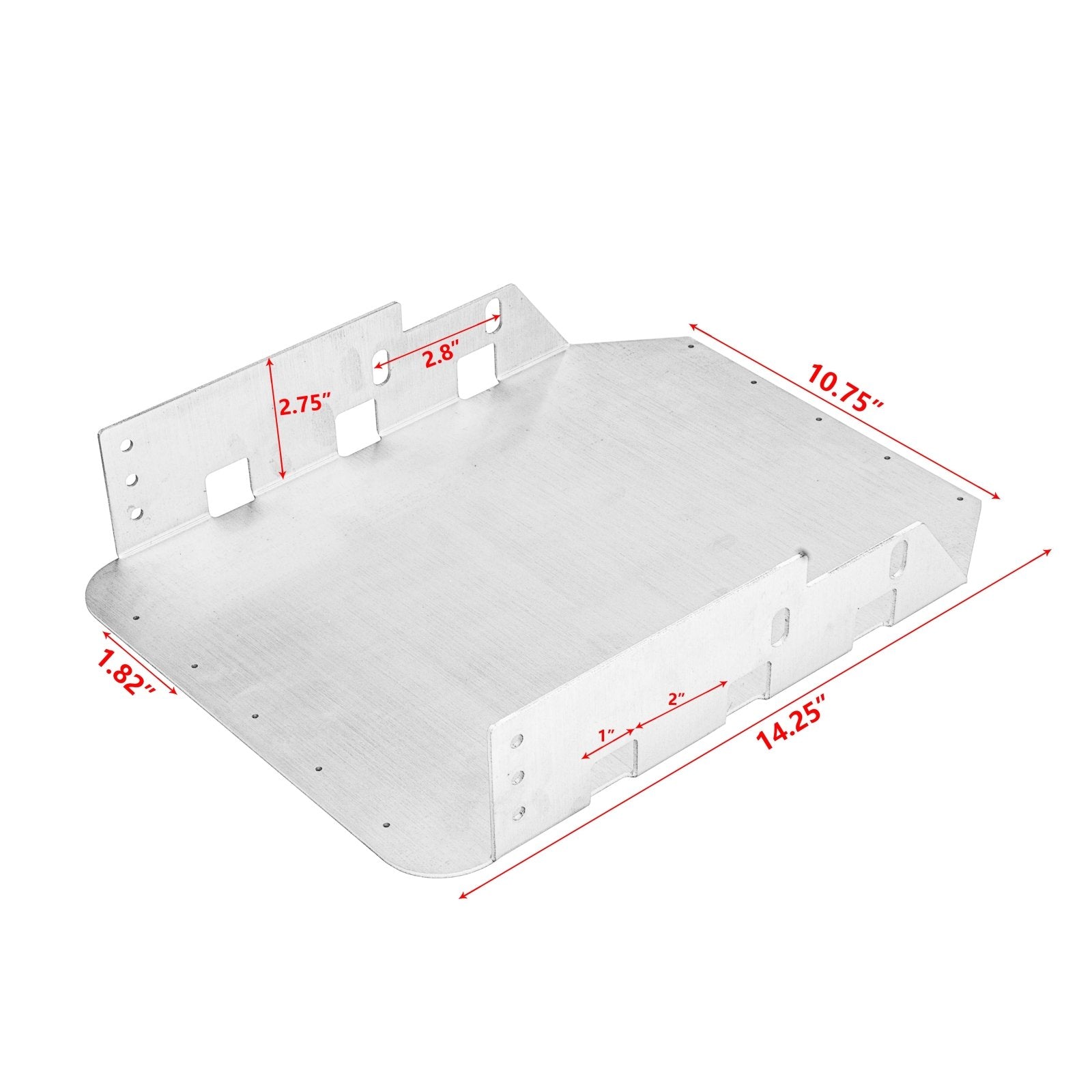 Jeep Wrangler JK JKU Aluminum Under Seat Bracket Plate Storage Carrier Radios Holder - Weisen