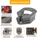 Jeep Wrangler JK TJ YJ Black CNC Steel Spare Tire Carrier Spacer Kit (Up to 33" Tires) - WeiSen - 70120002