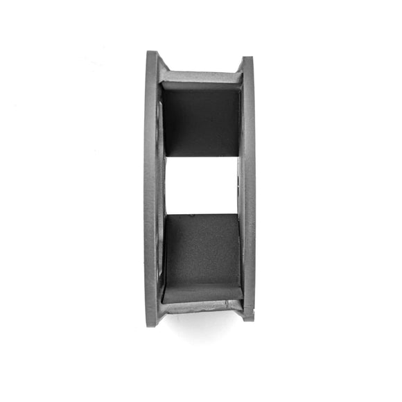 Jeep Wrangler JK TJ YJ Black CNC Steel Spare Tire Carrier Spacer Kit (Up to 33" Tires) - WeiSen - 70120002