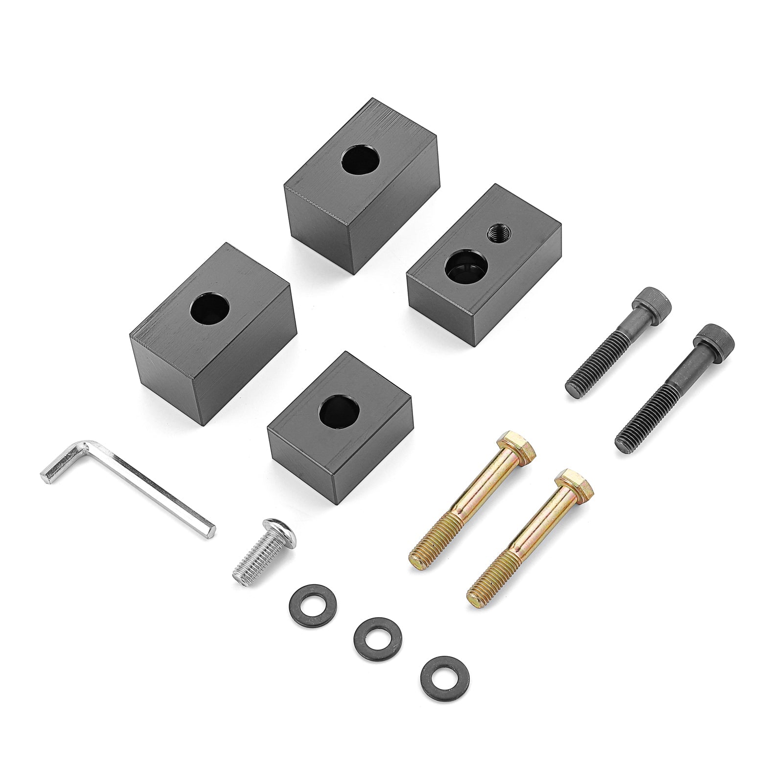 Jeep Wrangler JL/JLU & Gladiator JT CNC Machined Front Seat 1.5" Seat Riser Kit Spacer Blocks - Weisen