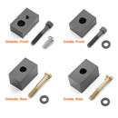 2018 - UP Jeep Wrangler JL/JLU CNC Machined Front Seat 1.5" Seat Riser Kit Spacer Blocks - WeiSen - 70305003