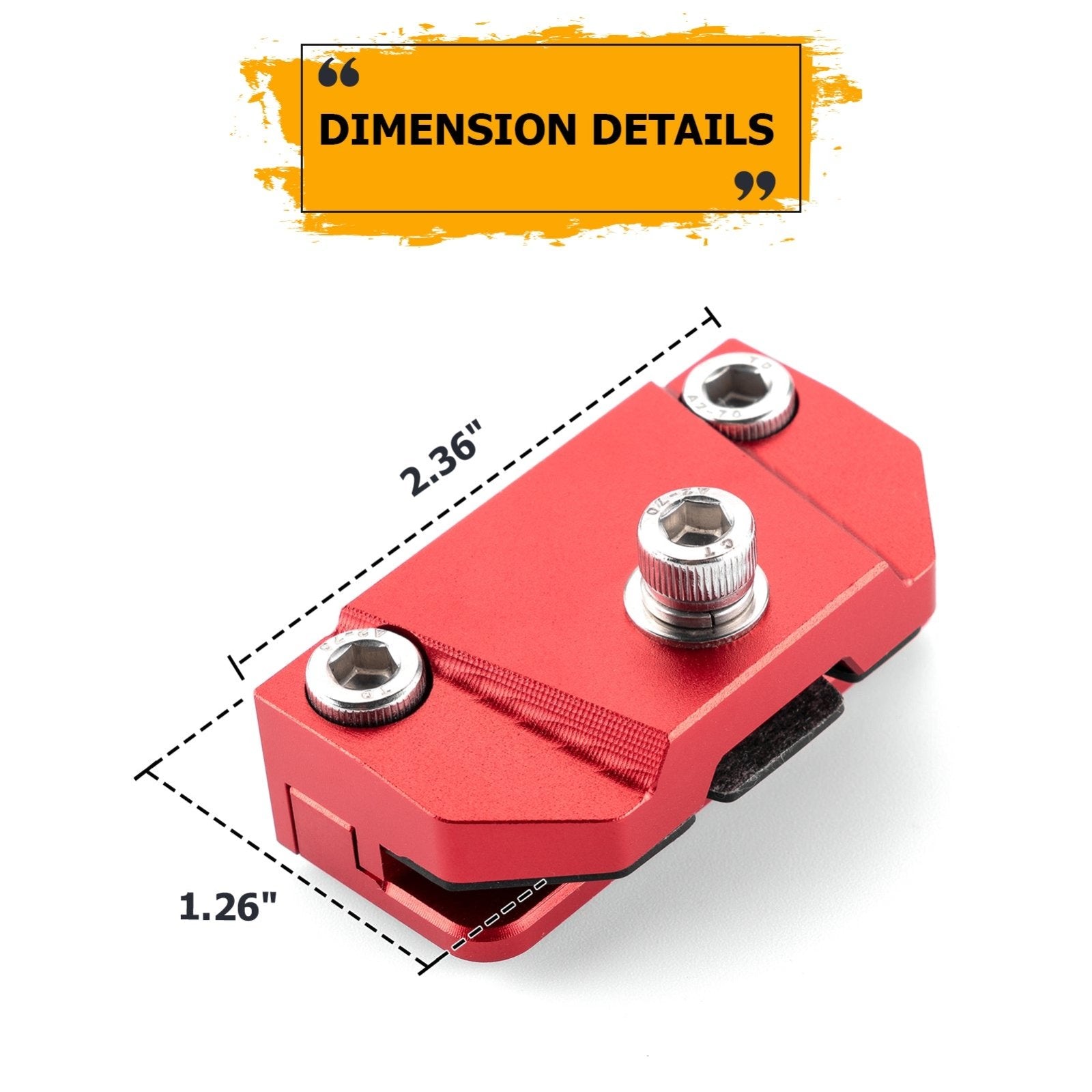 No drilling Universal Hood LED Work Light Pods Mount Brackets Clamp - WeiSen - 70104038