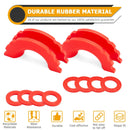 Off Road Jeep Toyota Tacoma Truck Vehicle Red 3/4" D Ring Shackle Isolator Washers Kit - WeiSen - 70304016